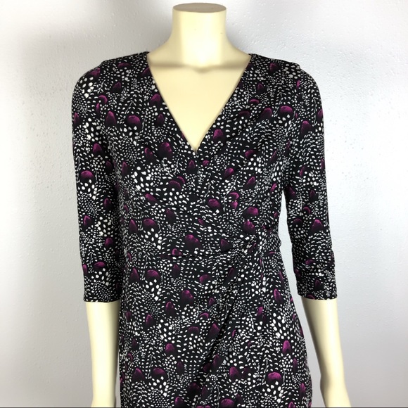 White House Black Market Faux Wrap Dress Size 2 - Picture 2 of 6